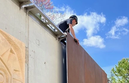 Bas-relief décoratif sculpté 1960, Jean-Charles Lallement