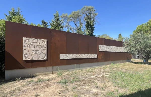 Bas-relief décoratif sculpté 1960, Jean-Charles Lallement