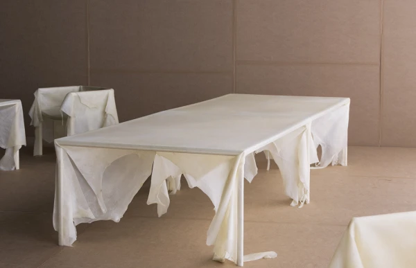 Mobilier cuir translucide, Studio Anne Holtrop